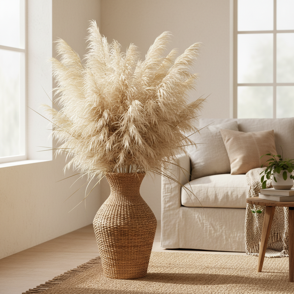 Boho Dried Flower Arrangement Home Decor Sizing Decoded: How to Pick the Right Scale for Small Shelves, Statement Vases, and Whole-Room Styling