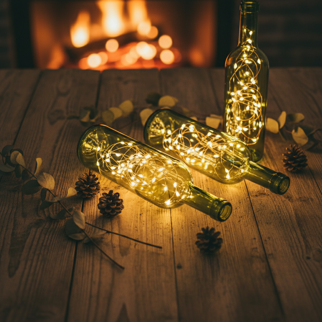 Small Space, Big Impact: How to Use Fairy String Lights Wine Bottle DIY Decor in Any Room