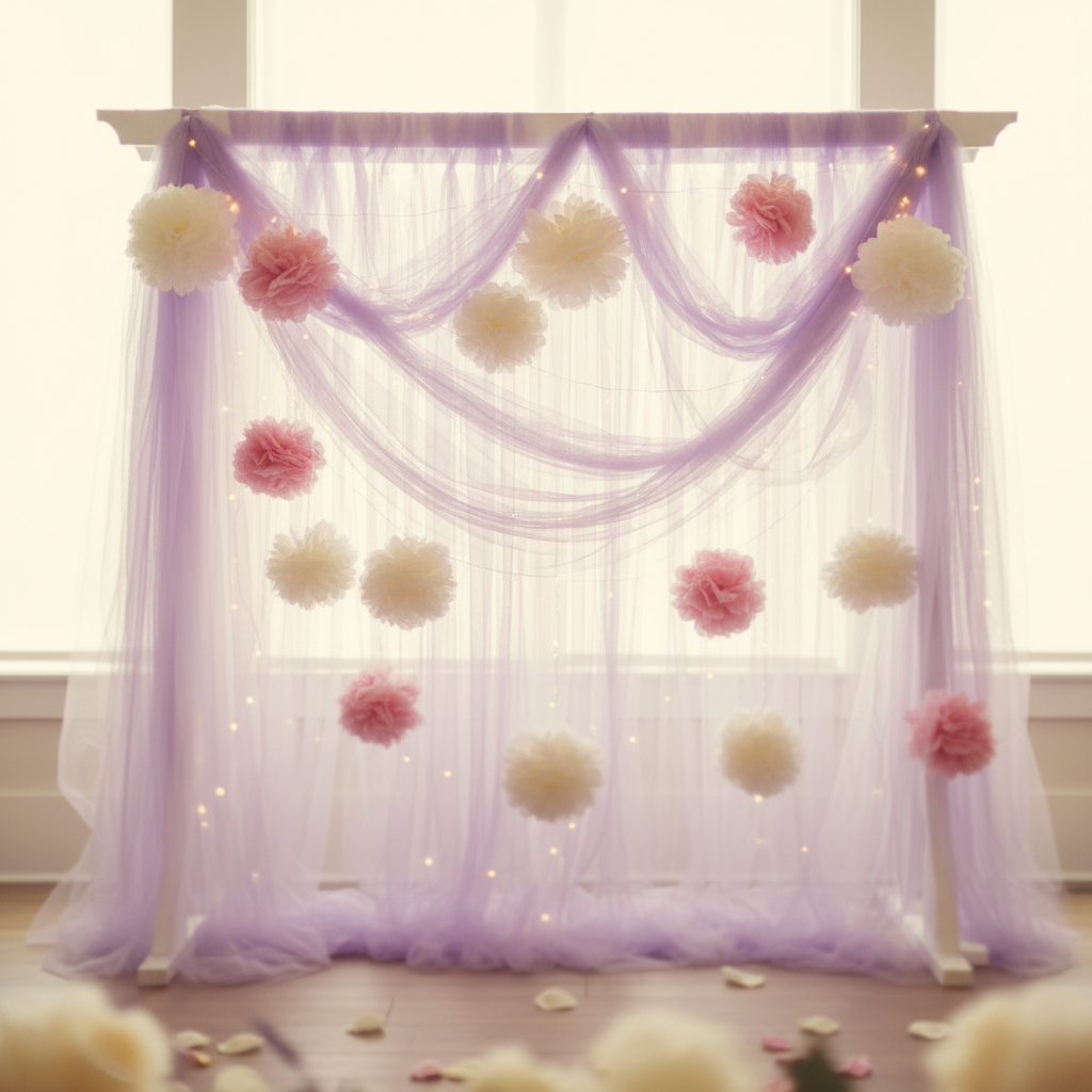 The Anatomy of a Great Lavender Tulle Ribbon DIY Baby Shower Backdrop: 8 Features That Actually Make a Difference