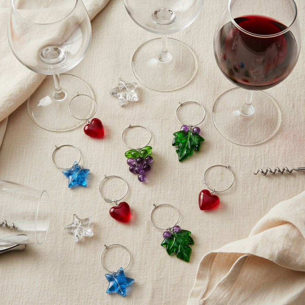 Matching Wine Glass Charms to Your Tasting Event: A Practical Style and Function Guide for Party Favors, Holiday Gatherings, and Seated Dinner Situations