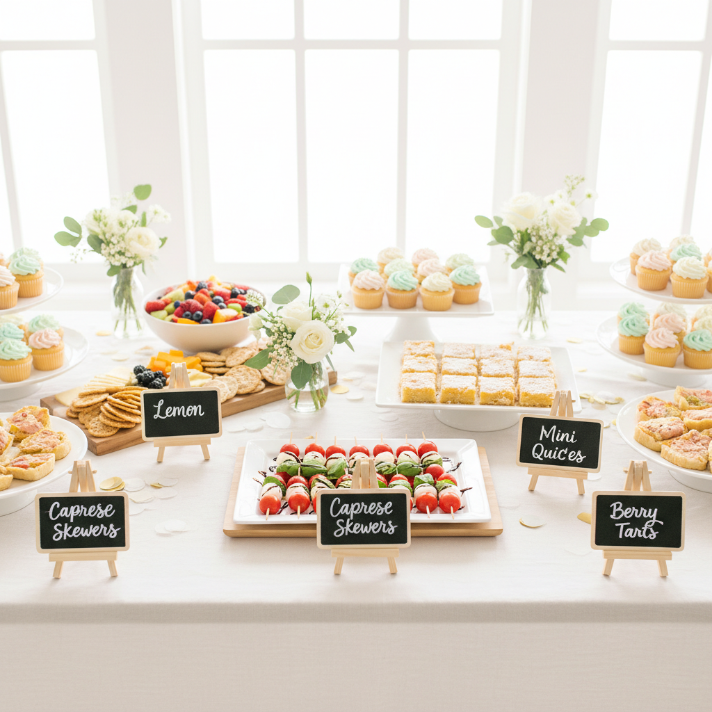 Small Space, Big Impact: How to Use Mini Chalkboard Signs for Party Food Labels on Any Table