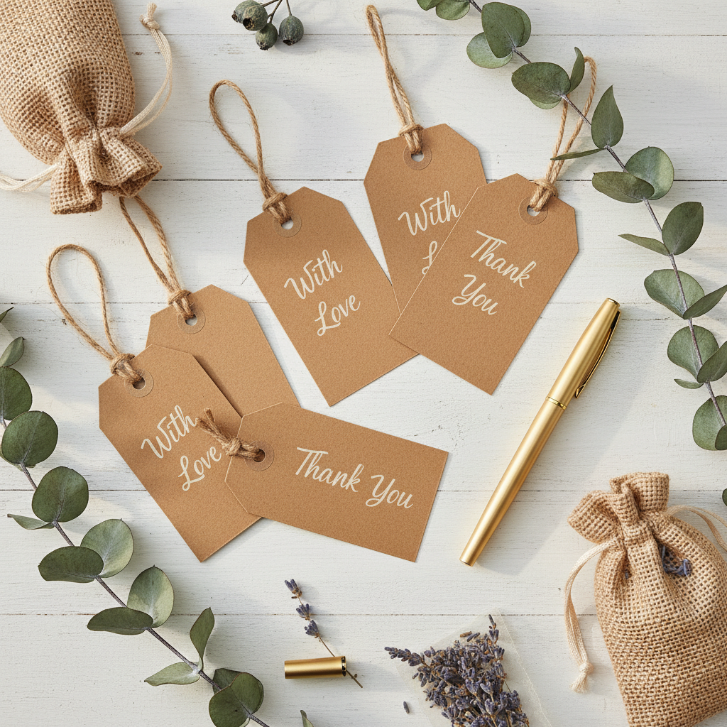 Kraft Paper Gift Tags for Wedding & Birthday Styling: What Actually Works on a Real Budget