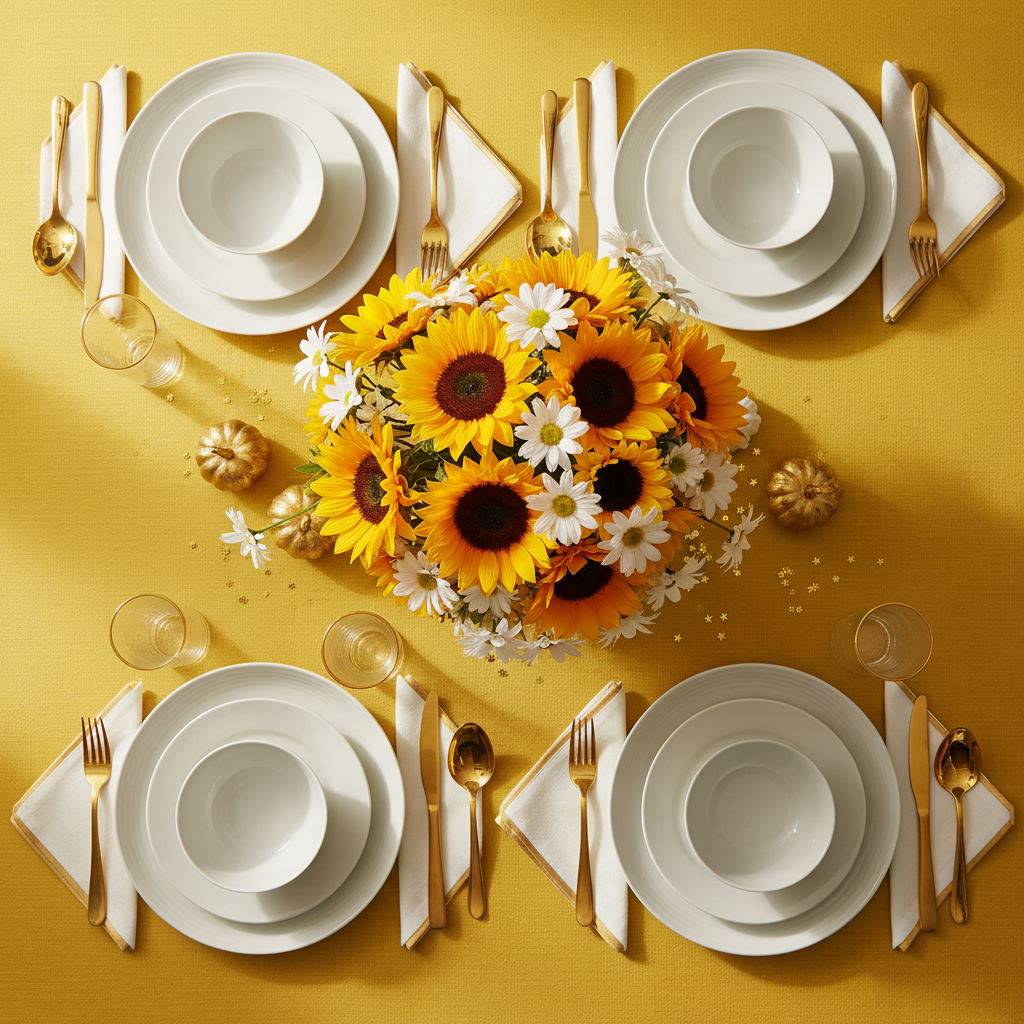 The 7 Mistakes People Make When Buying Yellow Tablecloth Party Table Setting Ideas (And What to Do Instead)