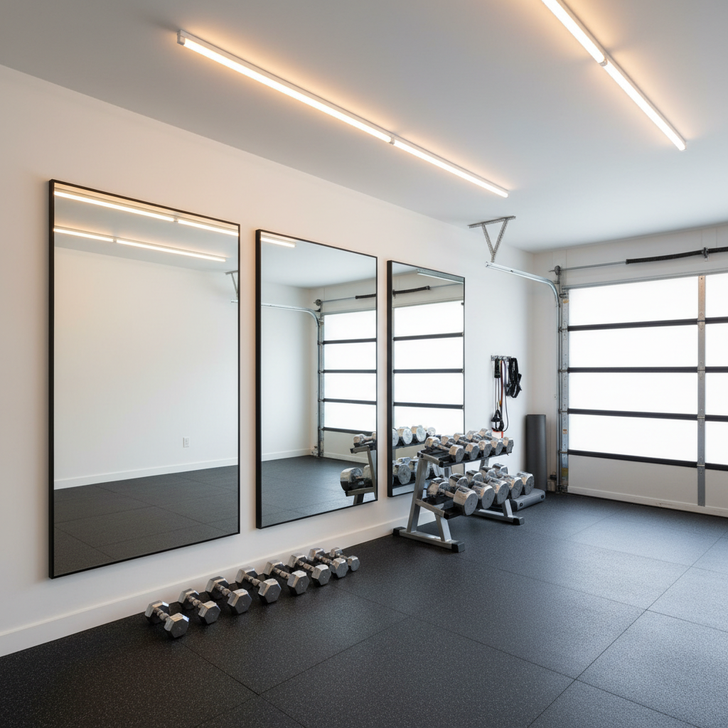Home Gym Wall Mirror Full Length Setup for Small Spaces: What Actually Works in a Tight Budget