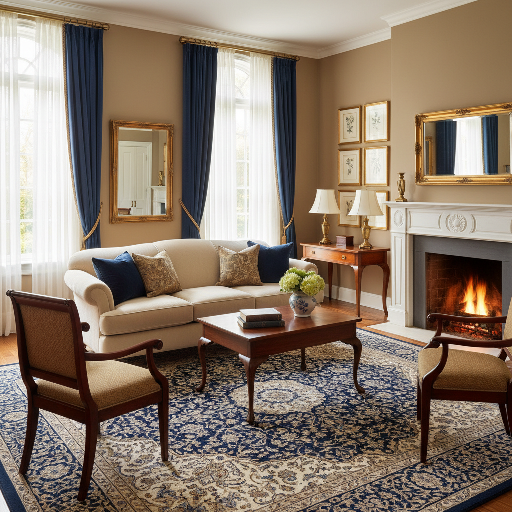 From Stained and Dated to Fresh and Stylish: A Step-by-Step Washable Area Rug Guide for Living Room Traditional Style Lovers