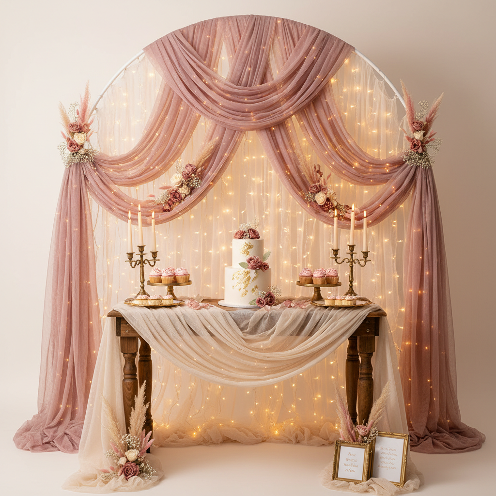 How to Care for Your Dusty Rose Tulle Fabric Party Backdrop: A Season-to-Season Maintenance Guide That Extends Its Life