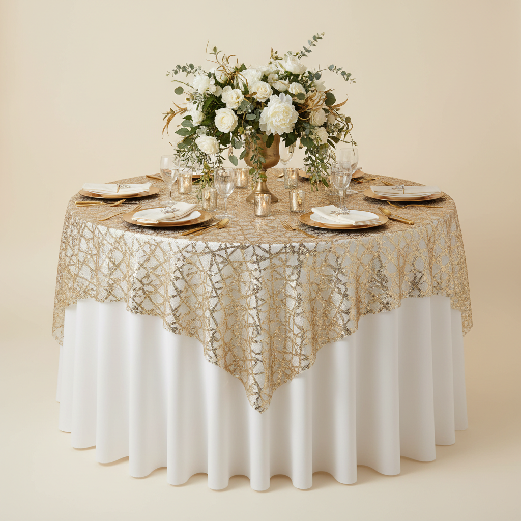 Round Tablecloth Party Banquet Table Setup in Any Venue: A Room-by-Room Guide to a Flawless Celebration Look