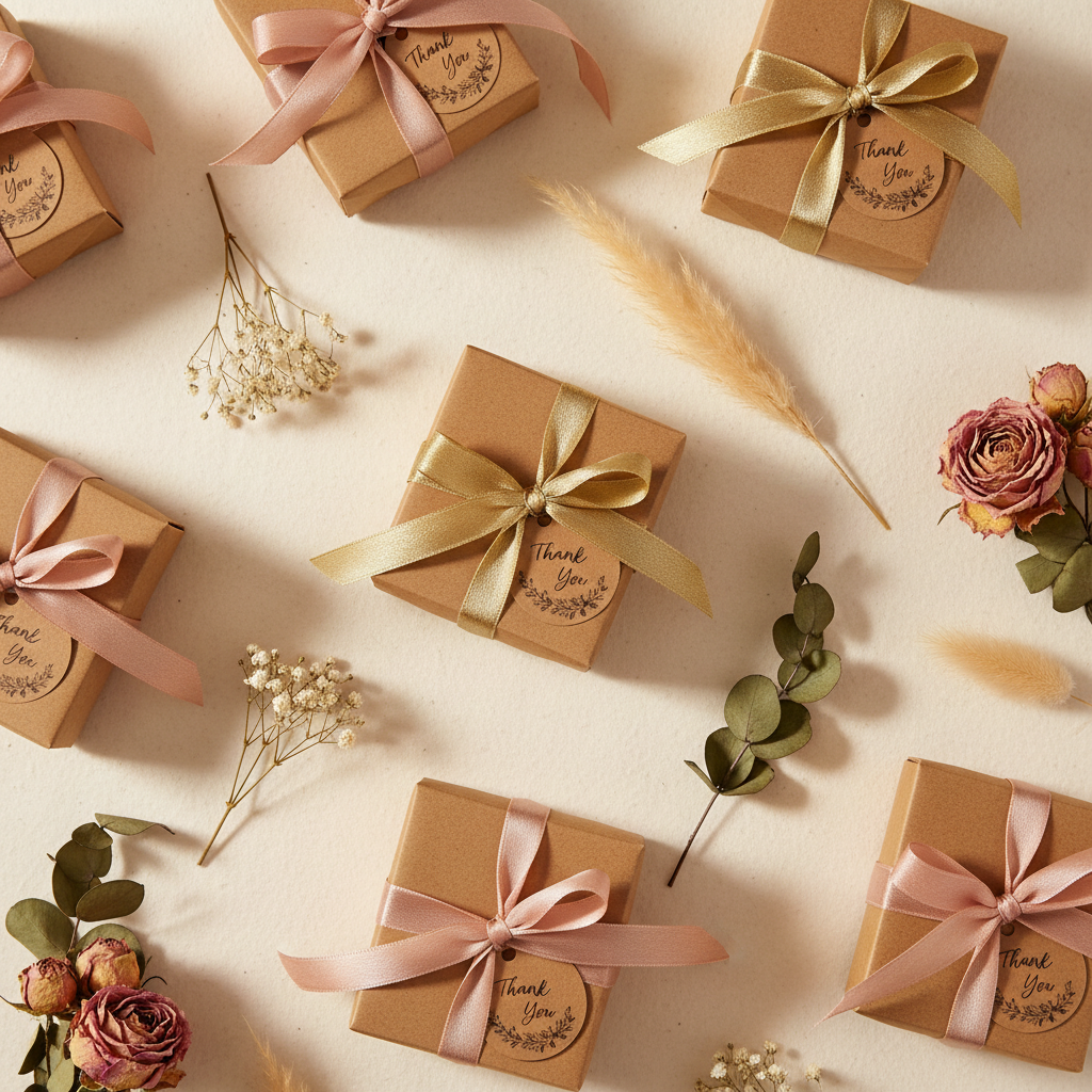 Small Brown Gift Boxes Party Favor Packaging Fixes That Worsen Presentation: How Far to Push Decoration in DIY Party Favors