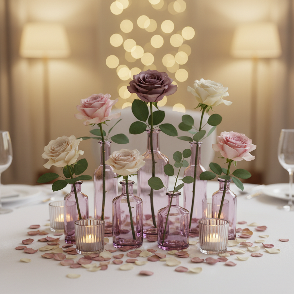 Why Are All My Wedding Tables the Same Height? The Centerpiece Mistake Colorful Bud Vases Quietly Solve