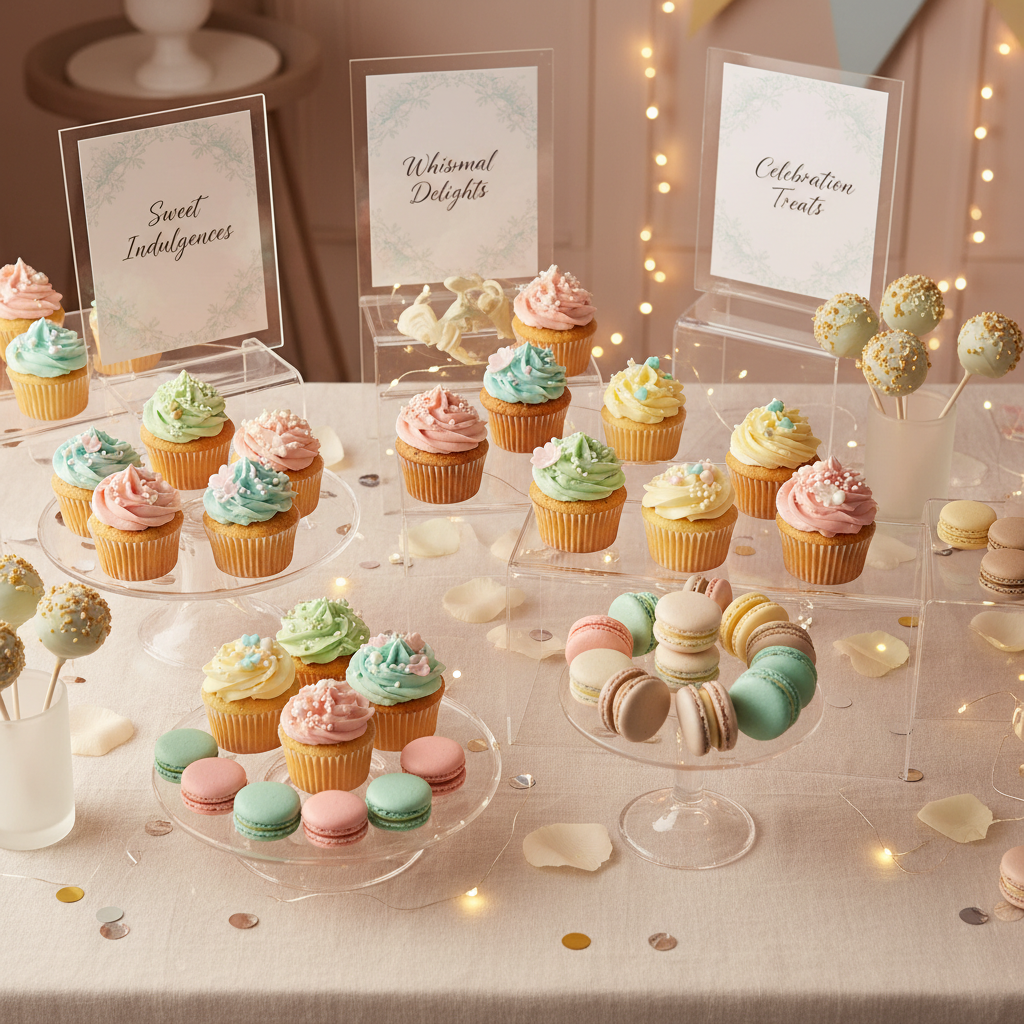 Acrylic Sign Holder Dessert Table Display Ideas That Turn a Sweet Spread Into a Styled Moment