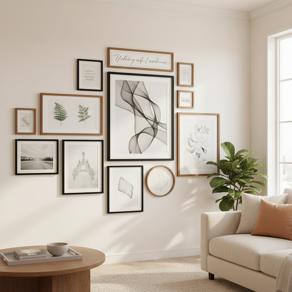 What Happens When You Mix Large Poster Frames Into a Gallery Wall Without a Sizing Plan First