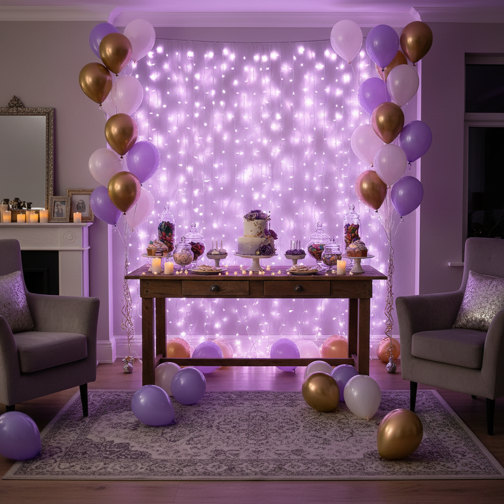 Bare Windows or Glowing Walls: Why Window Curtain String Lights Are the Indoor Party Ambiance Secret Most Hosts Overlook