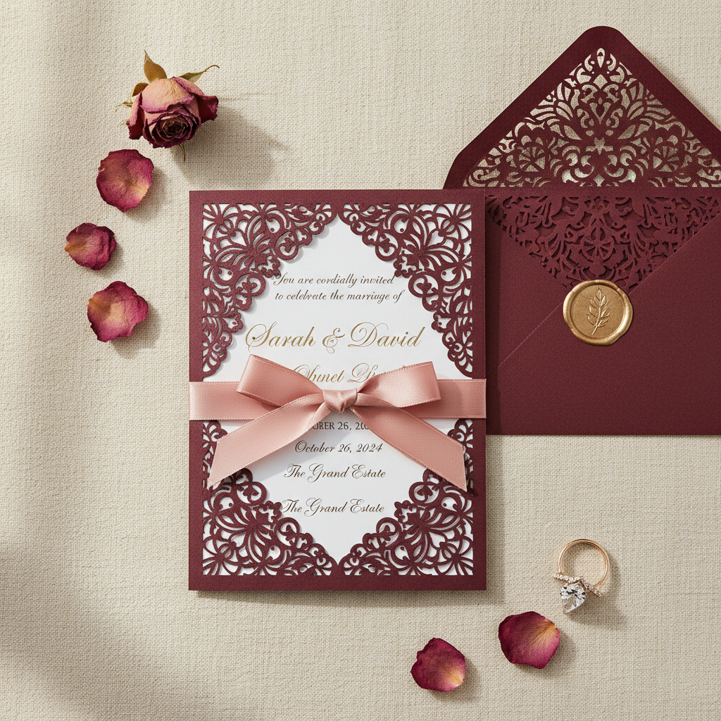 From Blank Page to Beautiful Mail: A Step-by-Step Laser Cut Wedding Invitation Cards Set Guide for Engaged Couples