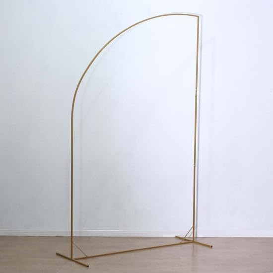 Background Support Equipment, 8ft Gold Metal Wedding Arch