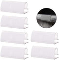 50Pcs Table Skirting Clips, Clear Plastic Table Skirt Clips with Hook Fastener Fits 3/4" to 1" Tables for Indoor Outdoor Events Wedding Meeting