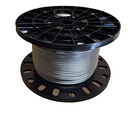Laureola 1/8" Type-1x19 Grade-316 Stainless Steel Cable Railing Wire Rope - 200ft