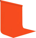 5x7FT Orange Screen Backdrop for Photography Solid Color Photoshoot Background High Density Portrait Screen Studio Art Props
