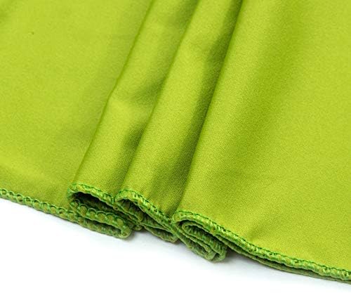 VDS Pack of 125 PCS | Apple Green | Spandex Chair Sashes Bows Without Buckle | Stretch Elastic Banquet Universal Folding Chair Band Tie with for Wedding Party Conference Celebration Event Decoration