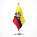 Ecuador Flag Ecuadorian Flags, Small Mini Ecuadorian Desk Flag, Used for Table Office Classroom Home Patriotic Events Decorations