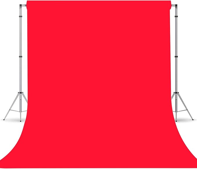 Red Photography Backdrop for Photoshoot, Photo Backdrop Curtain, Perfect Red Backdrops for Party Portrait Photoshoots Video Studio 5FTx7FT