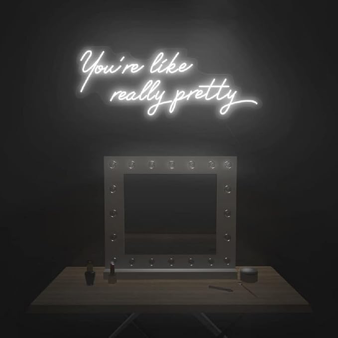 LED Neon Sign Wall Light, 17.7 x 13.7 Inch, USB Powered, White