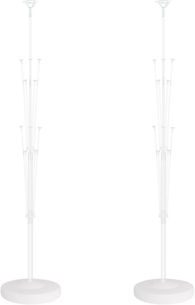 Balloon Stand Kit with 28 Balloons, 2 Bases and Transparent Columns