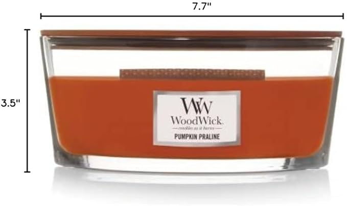 Jar Candle in Pumpkin Praline Scent with Wooden Wick