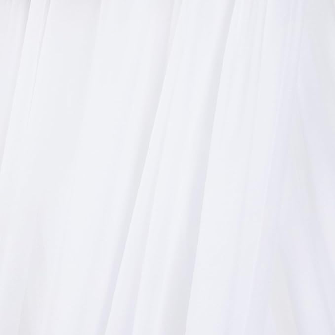 MLMC White Sheer Wedding Arch Draping Fabric 1 Panel 29" x 20 FT Extra Long Airy Gauze Drapes Backdrop Curtains 6.6 Yards Light Weight Outdoor Drapery Panels for Wedding Ceremony Church Events Decor