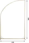 Background Support Equipment, 8ft Gold Metal Wedding Arch