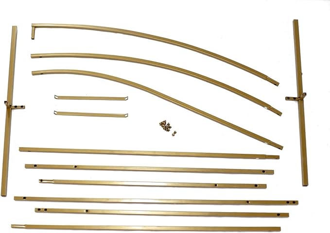 Background Support Equipment, 8ft Gold Metal Wedding Arch