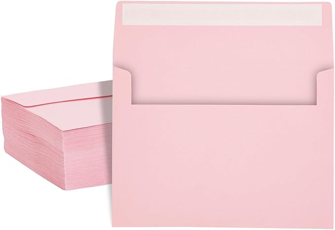 A7 Invitation Envelopes - Peel & Press - 24lb Heavy Duty Envelopes for Wedding Baby Shower Birthday Invitations - 5 1/4" x 7 1/4" (Pastel Blue, 100)