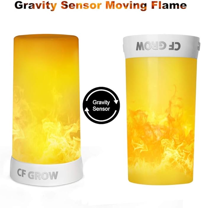 Flameless Candles with 4 Flame Modes, Magnetic Base and USB Charging