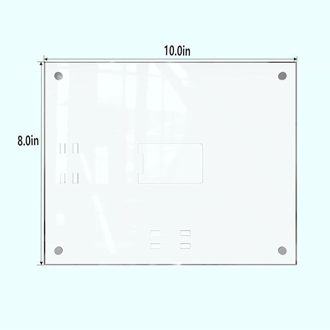 HELPLEX Picture Frames, 3 Pack 8x10 inch Acrylic Picture Frame Clear 8 x 10 Photo Frames Magnetic Picture Frames Ready for Tabletop Display, Effectively Protect Photos from Fading and Yellowing