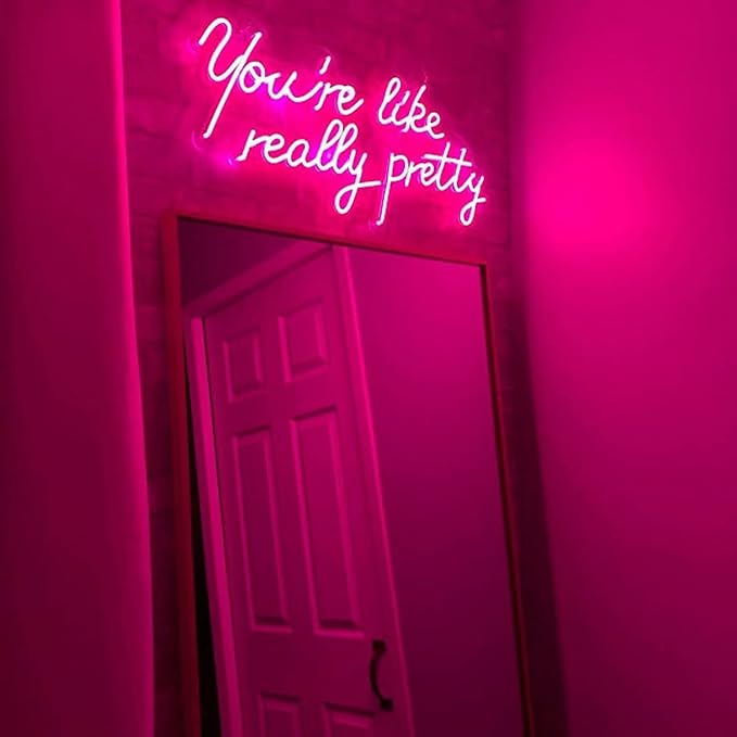 Lighted Neon Sign, 17.7 x 13.7 Inch USB-Powered Acrylic Wall Light Decor