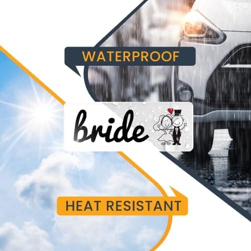 Magnet Me Up Bride Magnet Decal, 3x8 Inches Heavy Duty Automotive Magnet for Car Truck SUV