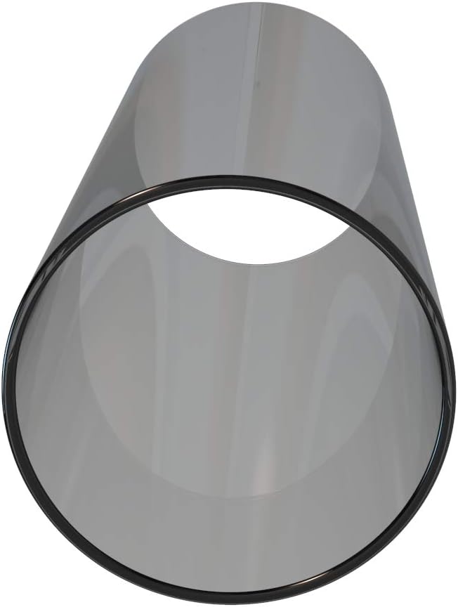 Electroplated Glass Hurricane Mirror Effect Cylinder Candle Holder Bottomless Glass Sleeve Lamp Shade Replacement (Grey,3.5X8)