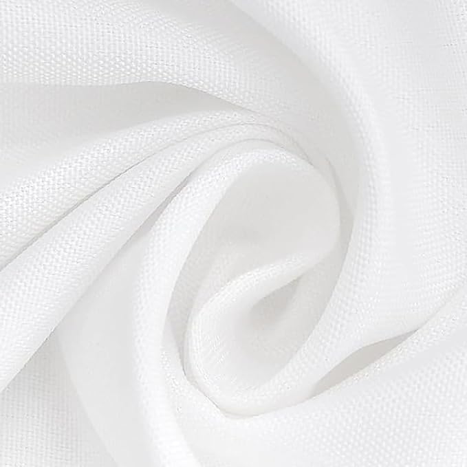 FINDYOU 10 Pack White Table Cloth Rectangle Table 60 x 102 Inch Tablecloths for 6 Foot Rectangle Tables. Stain and Winkle Resistant Polyester Washable White Tablecloths for Parties Wedding Dining