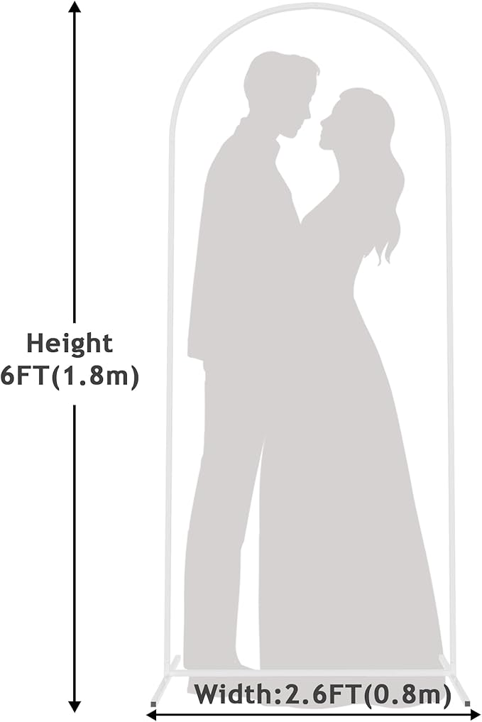 Background Support Equipment: White Metal Arch Stand, Square Steel Frame