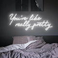 LED Neon Sign Wall Light, 17.7 x 13.7 Inch, USB Powered, White