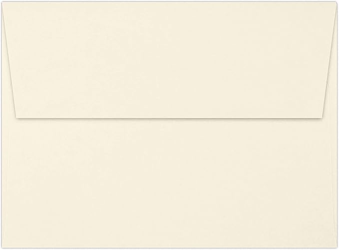 LUXPaper A7 Invitation Envelopes | Peel & Press | 5 1/4" x 7 1/4" | Natural | 80lb. Text | 30% Recycled | 50 Qty