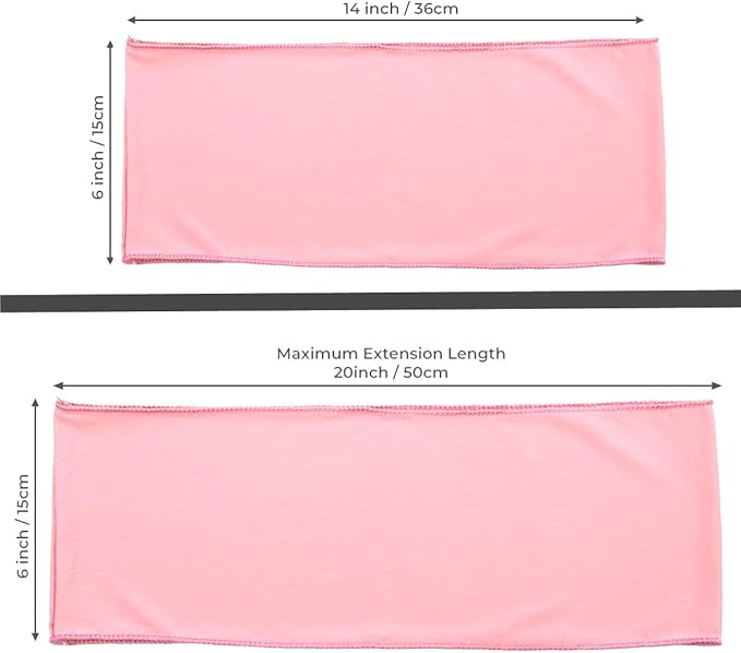 VDS Pack of 150 PCS | Dusty Rose | Spandex Chair Sashes Bows Without Buckle | Stretch Elastic Banquet Universal Folding Chair Band Tie with for Wedding Party Conference Celebration Event Decoration