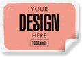 Custom Stickers Personalized Labels - Customized Stickers with Any Design Image Logo Text,Custom Thank You Label Stickers,Custom Stickers for Business Logo,100 Labels (Rectangle,6"x4")
