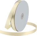 5/8" Wide x 100 Yards Single Face Polyester Satin Ribbon, Satin Ribbon for Crafts, Gift, Hair Bows, Wedding Party Decoration, Bow Making & Other Projects (Ivory)