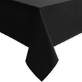 Hiasan Black Tablecloth for Rectangle Tables - Waterproof Wrinkle Resistant and Spillproof Washable Fabric Table Cloth for Dining Room Kitchen Party, 60 x 120 Inch