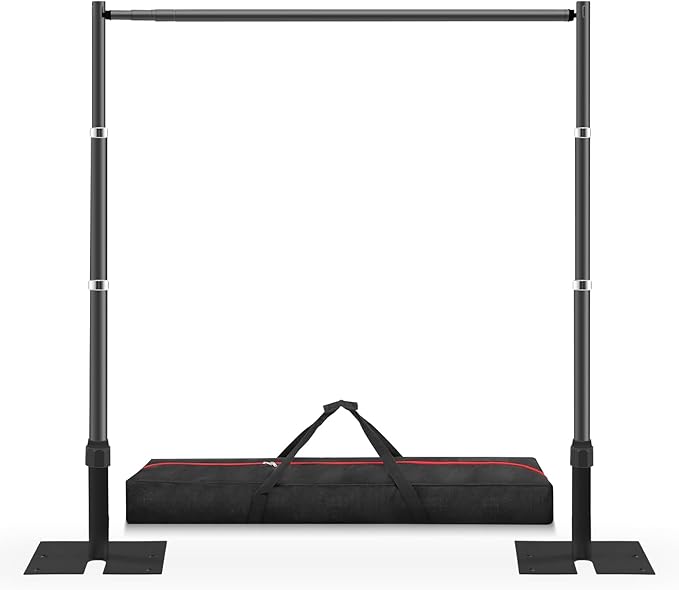 Background Support Stand Kit, 10x10 Adjustable Pipe and Drape with Water Bags