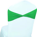 VDS Pack of 25 PCS | Light Green | Spandex Chair Sashes Bows Without Buckle | Stretch Elastic Banquet Universal Folding Chair Band Tie with for Wedding Party Conference Celebration Event Decoration