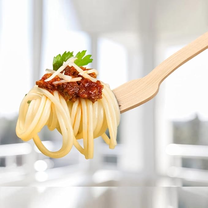 Forks Made of Bamboo, 2200 Count, 6.7-Inch, Natural Color