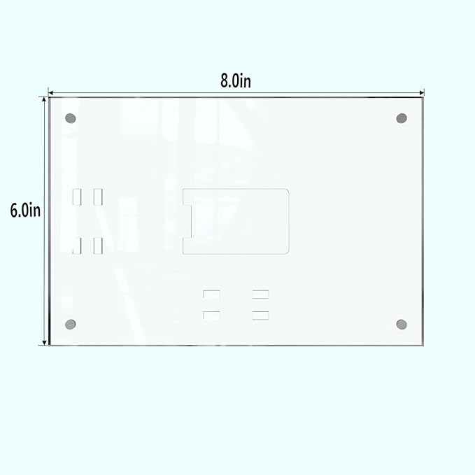 HELPLEX Picture Frames, 6 Pack 6x8 inch Acrylic Picture Frame Clear 6 x 8 Photo Frames Magnetic Picture Frames Ready for Tabletop Display, Effectively Protect Photos from Fading and Yellowing