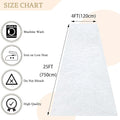 Aisle Runner White Velvet 4 ft x 25 ft with Carpet Tape