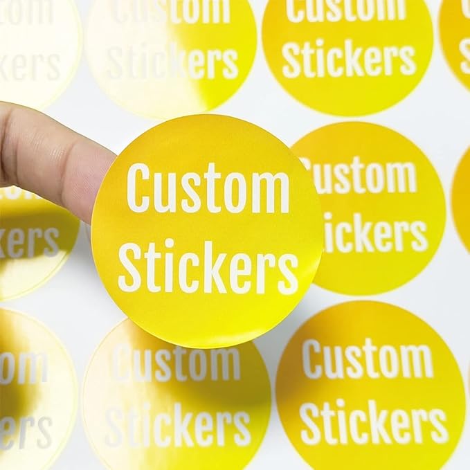 100-500 Custom Stickers Personalized Labels, Customized Stickers with Any Image Logo and Text. Custom Stickers for Business Logo Labels,etc. (Rectangle,3X1 Inch)